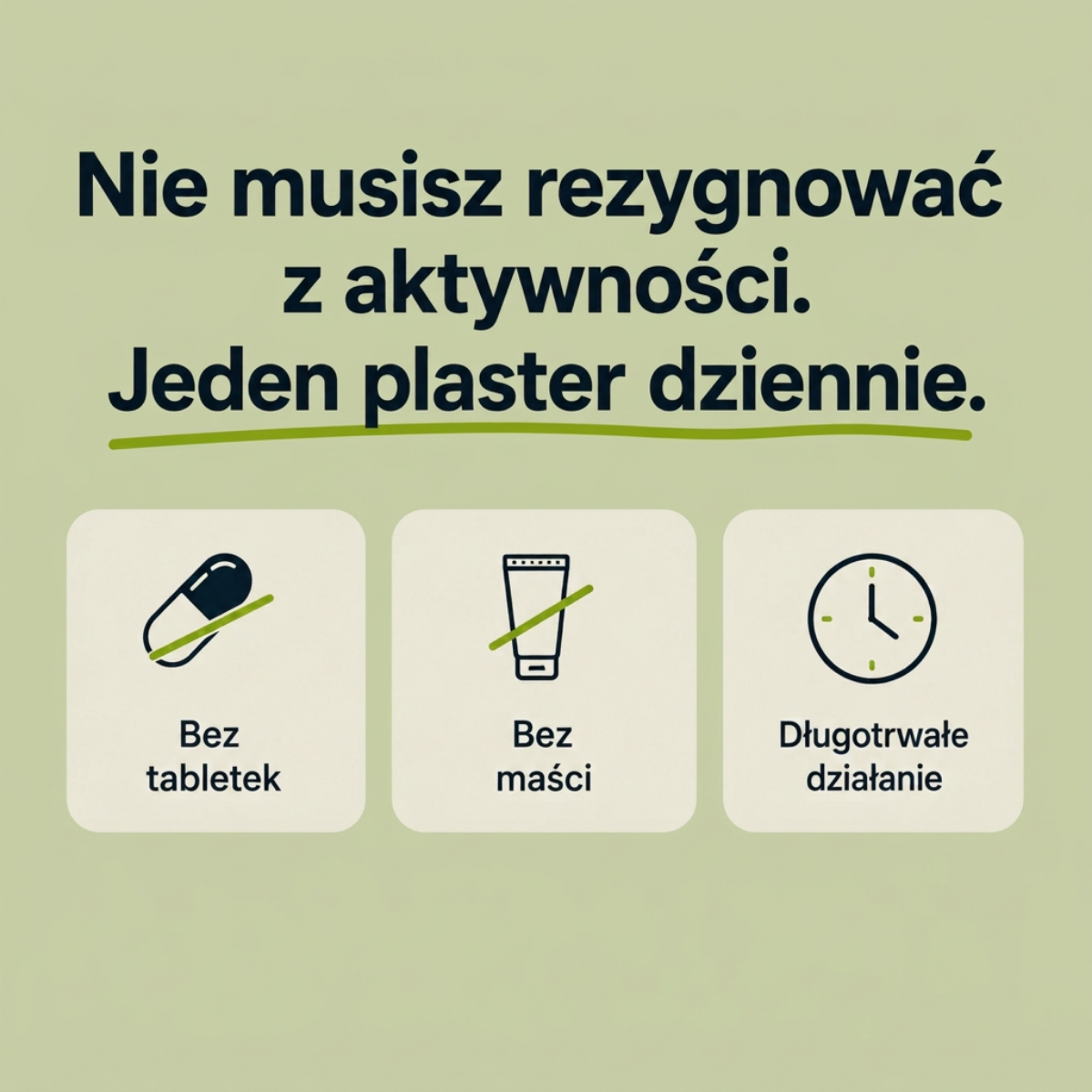 Plaster na ból kolana HIFLEXY — ulga na 12h, naturalny skład