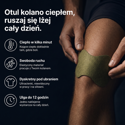Plastry na ból kolana HIFLEXY — ulga na 12h, naturalny skład