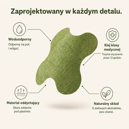 Plastry na ból kolana HIFLEXY — ulga na 12h, naturalny skład