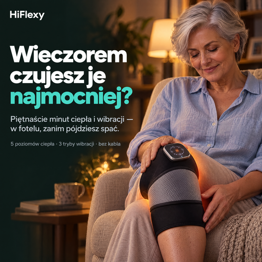Masażer kolana HiFlexy — piętnaście minut dziennie