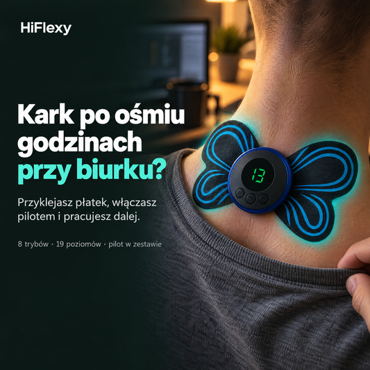 Mini masażer EMS HiFlexy na karku