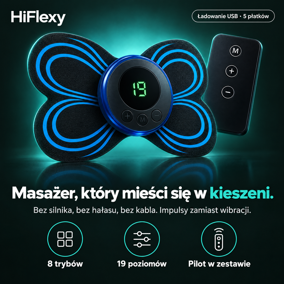 Masażer, który mieści się w kieszeni