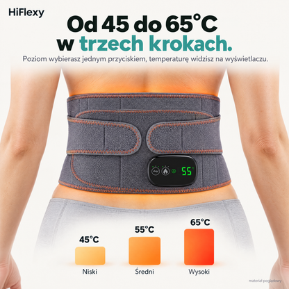 Trzy poziomy ciepła od 45 do 65 stopni