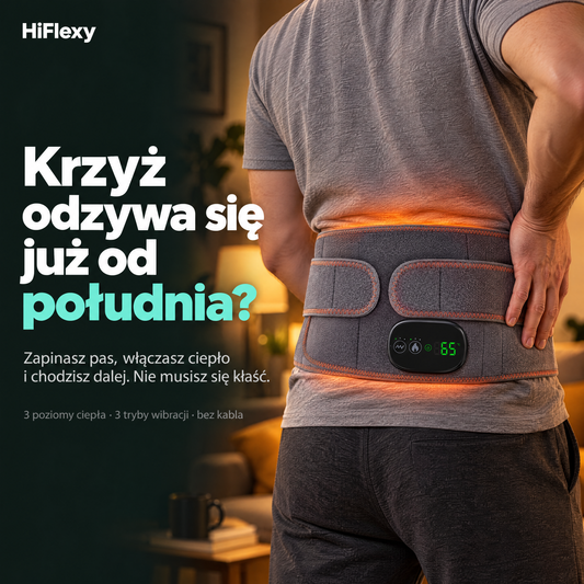 Pas rozgrzewający HiFlexy na krzyżu