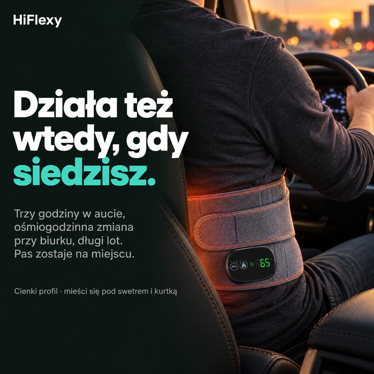 Pas działa też wtedy, gdy siedzisz