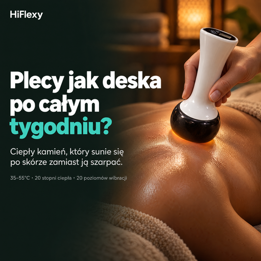 Gua sha elektryczne HiFlexy na plecach