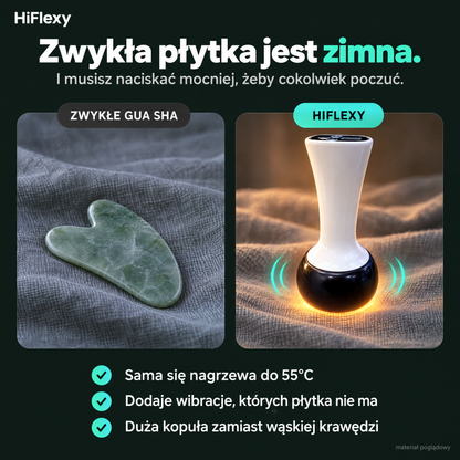 Zwykła płytka gua sha jest zimna