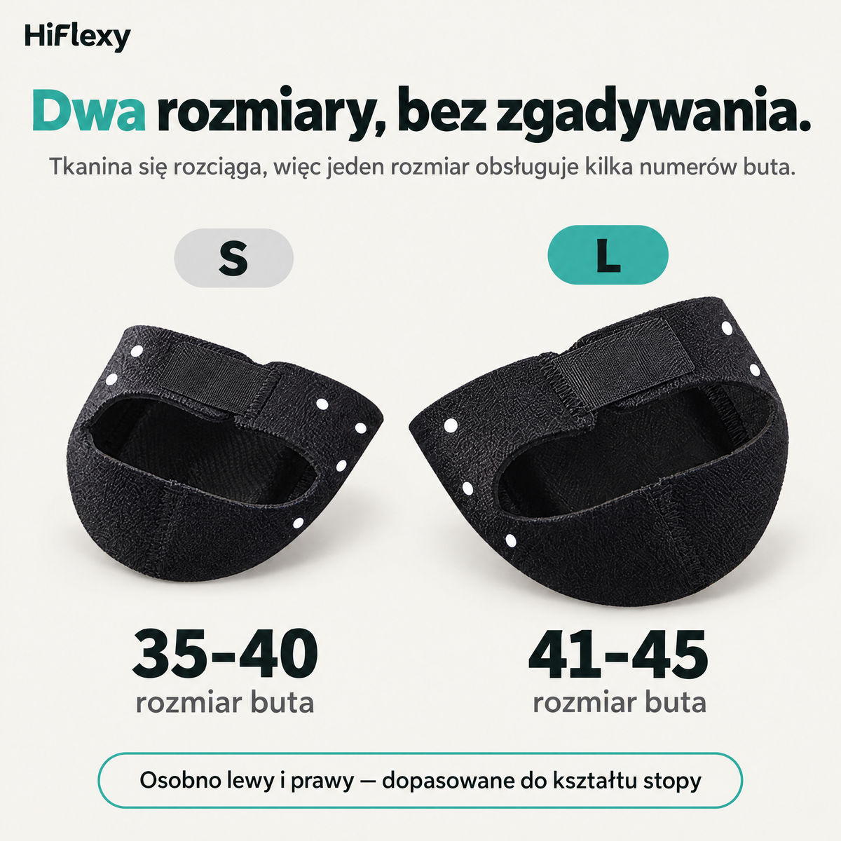 Dwa rozmiary: S 35-40 i L 41-45