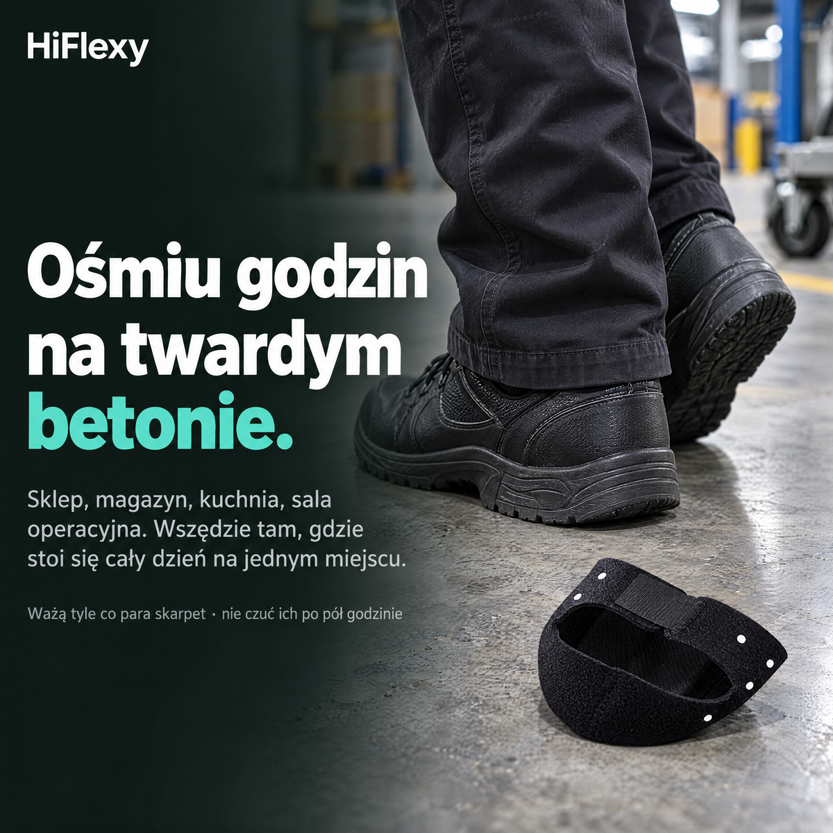 Osiem godzin na twardym betonie