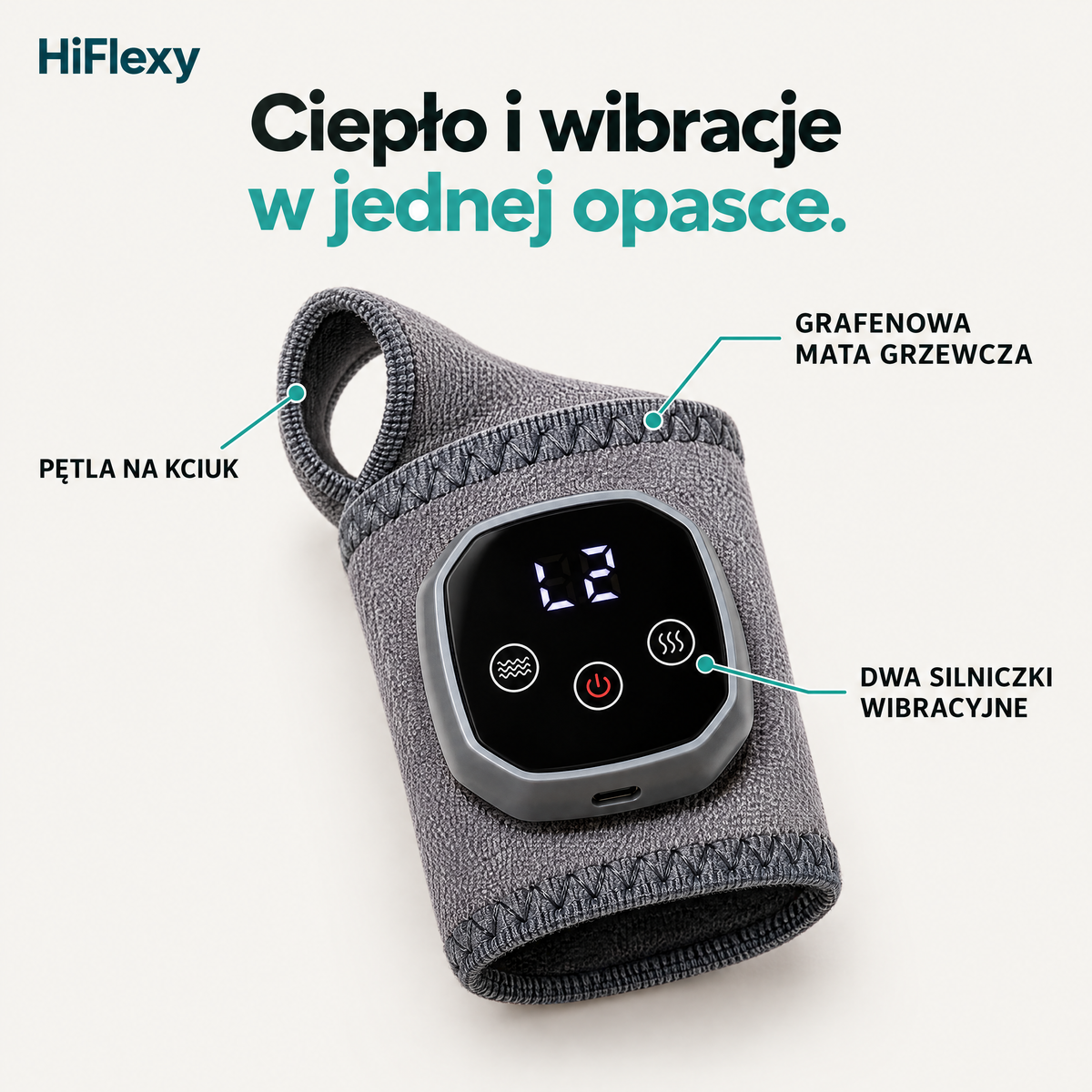 Ciepło i wibracje w jednej opasce