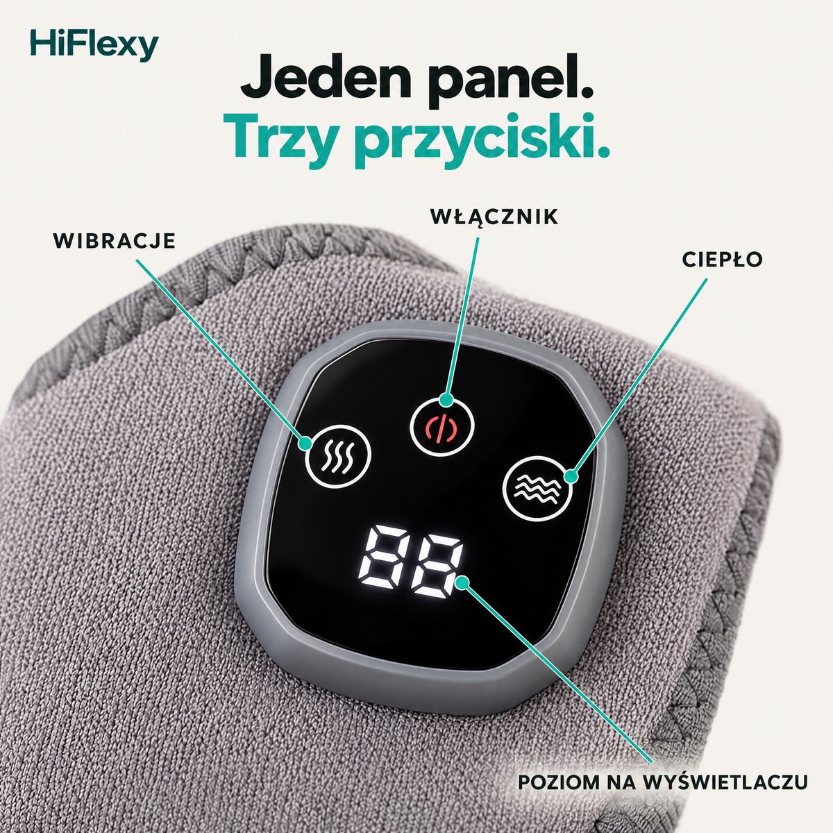 Panel z trzema przyciskami i ekranem