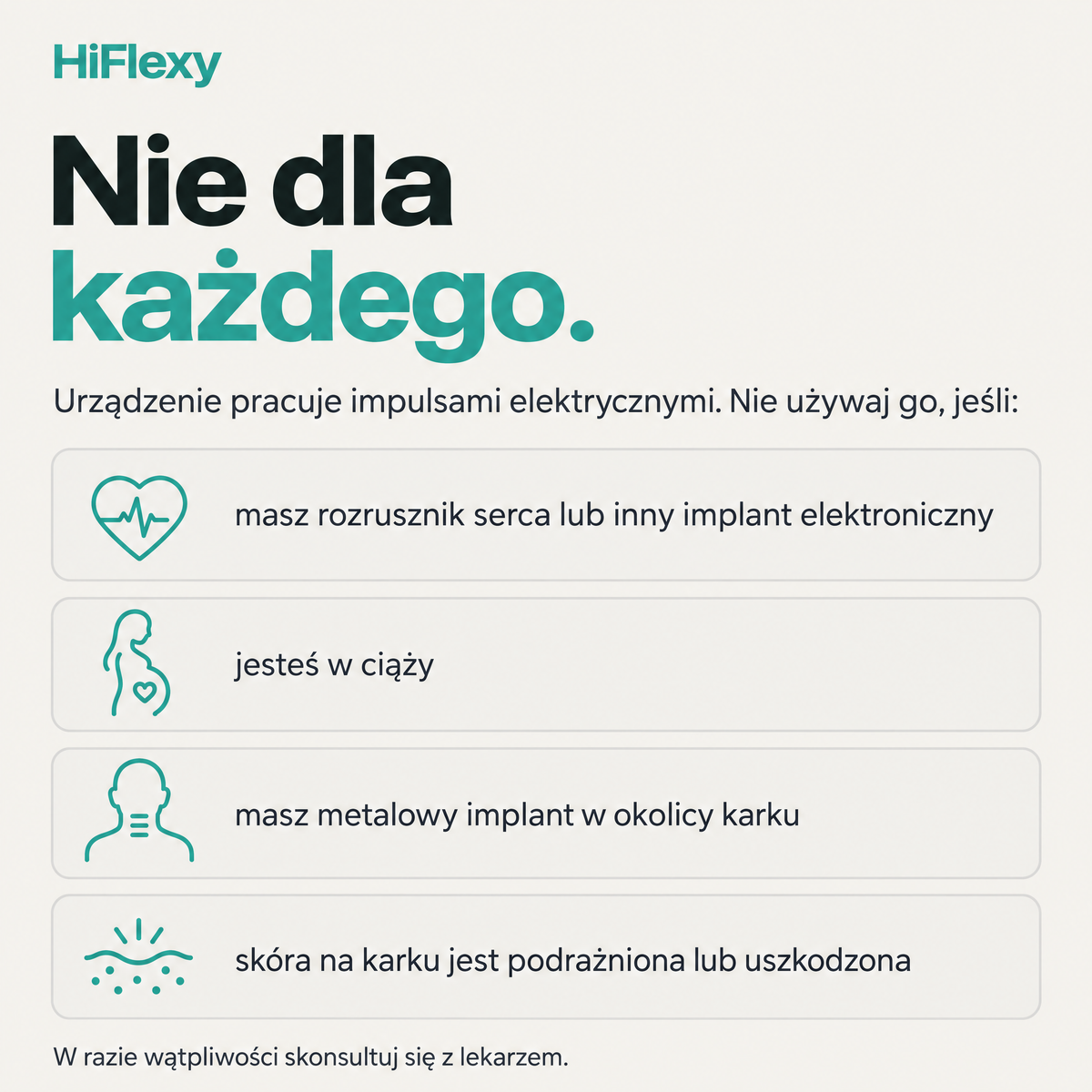 Przeciwwskazania — nie dla każdego