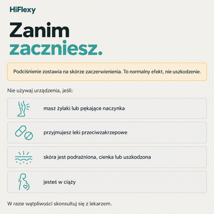 Zanim zaczniesz — ślady i przeciwwskazania