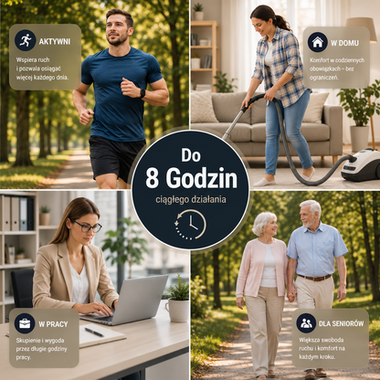 Plastry na ból kolana HIFLEXY — ulga na 12h, naturalny skład